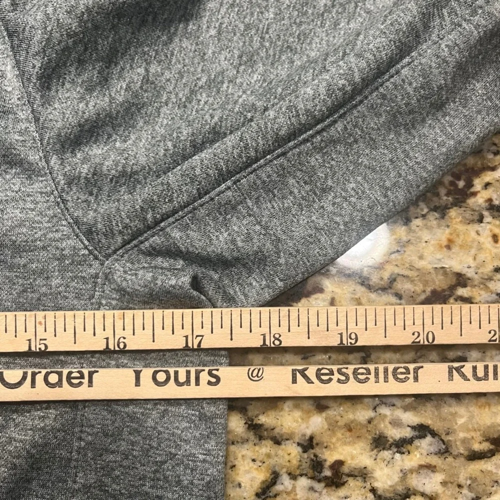 Nike Dri-FIT‎ Boys Full Zip Hoodie Gray Heathered Graphic Sweatshirt Size Large